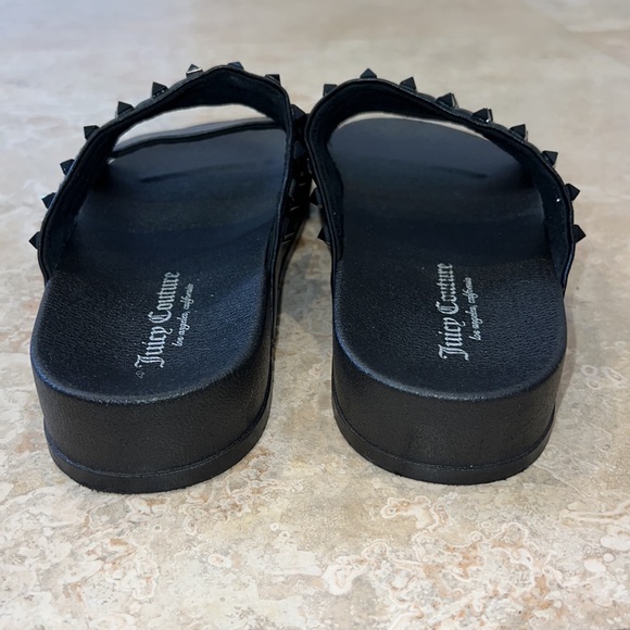 Juicy Couture Sandals Black Size 9 Black Hardware - Picture 3 of 6